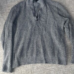 Calvin Klein Men's Zip Up Gray Sweater